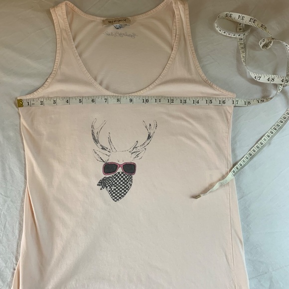 See By Chloe Women's 100% Cotton Tank Top Size 4 Excellent Condition Stag Deer - Picture 8 of 9